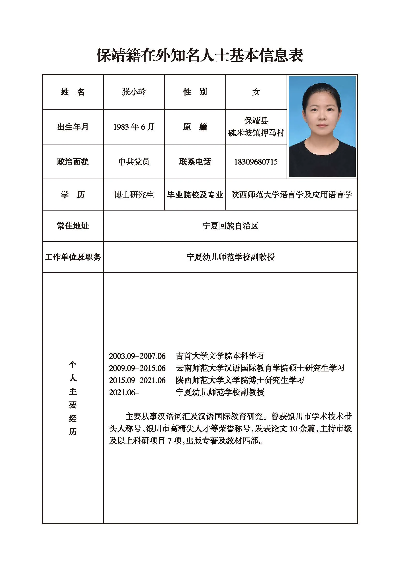 张小玲(图1)