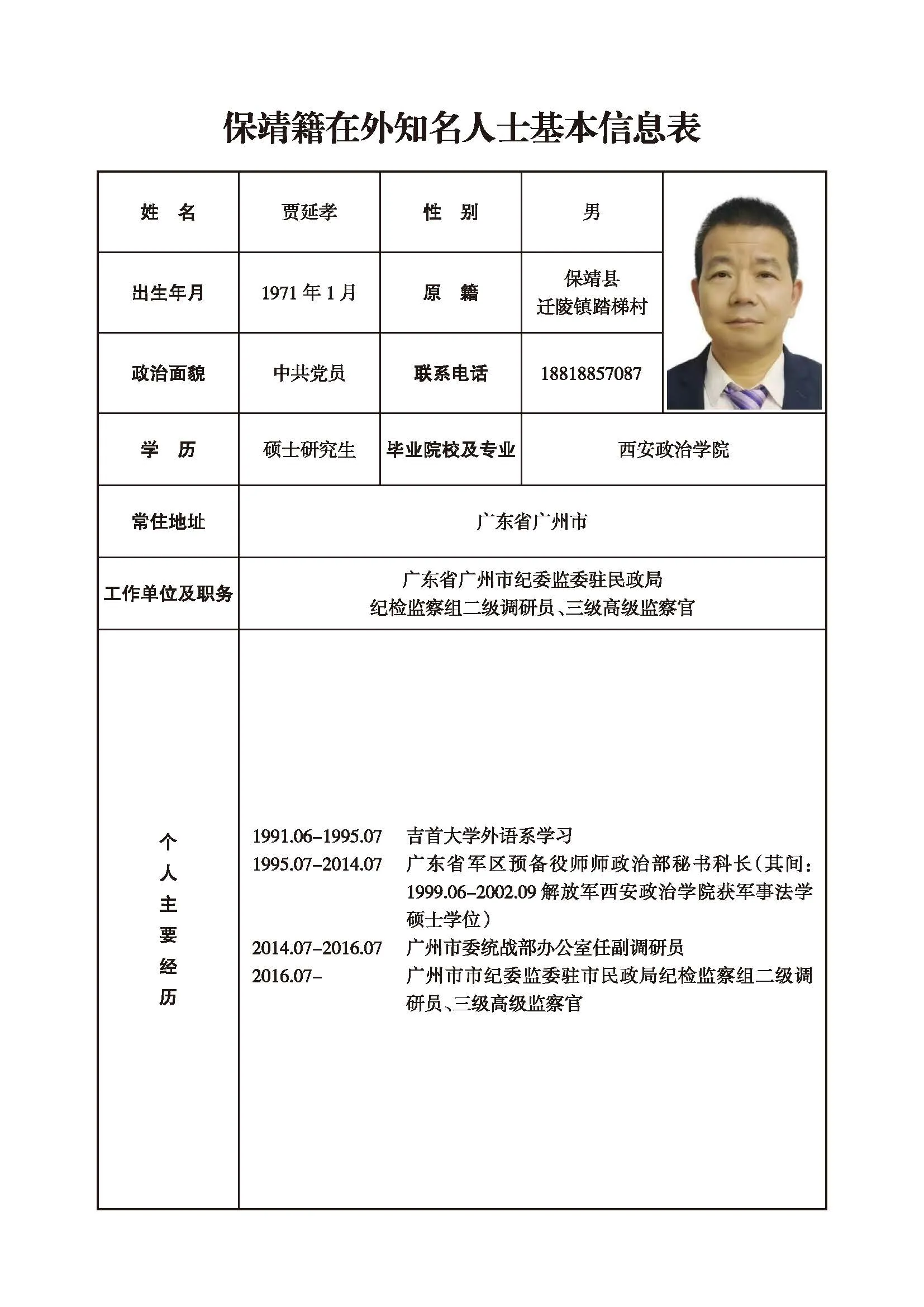 贾延孝(图1)