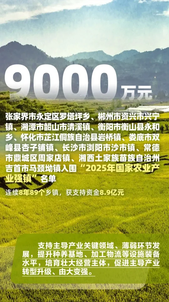 湘西这两地，中央财政补助！(图2)