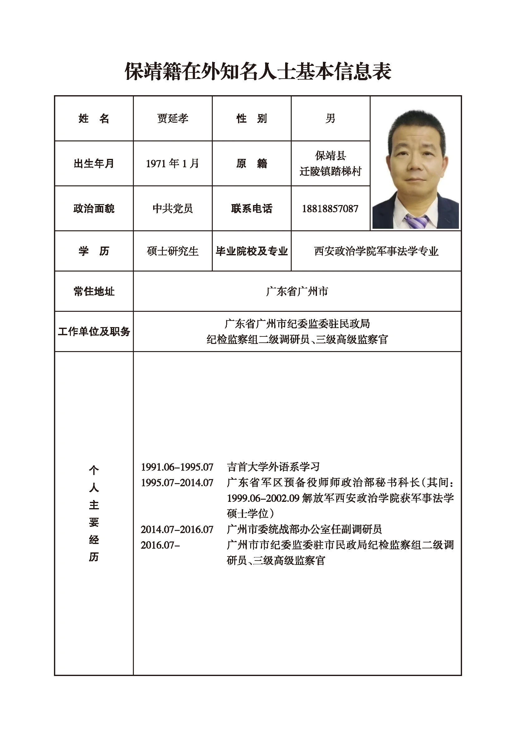 贾延孝(图1)