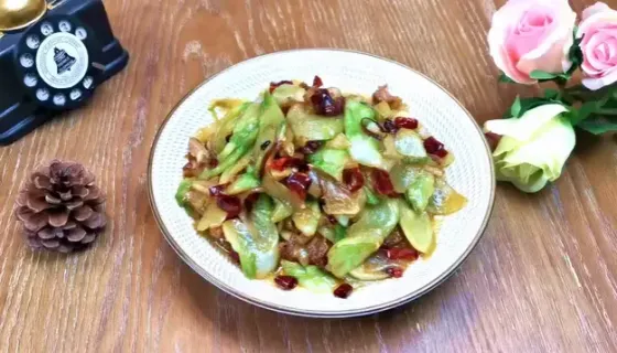 儿菜炒五花肉