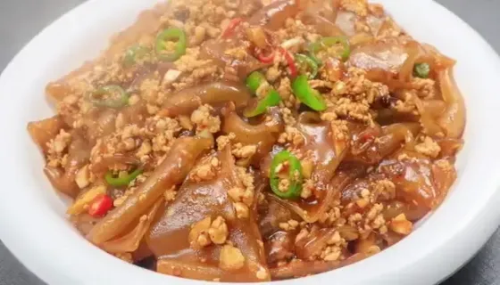 绿豆粉皮烩肉沫